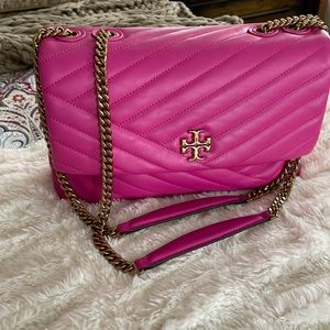 Tory Burch Kira Convertible Shoulder Bag Hot Pink 💕
